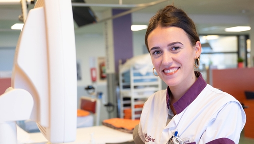 Lotte de Wilde, dialyseverpleegkundige in opleiding